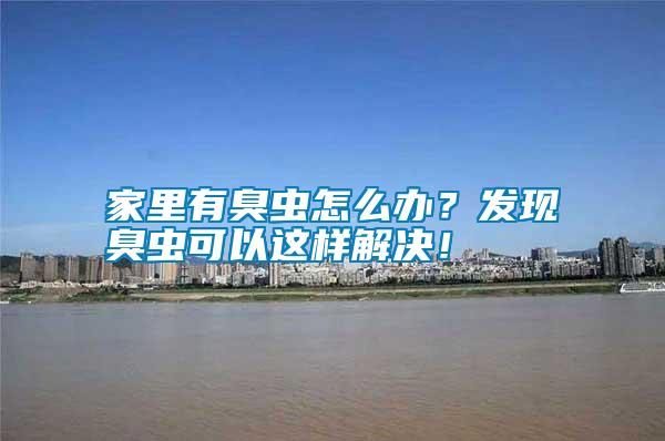 家里有臭蟲怎么辦？發(fā)現(xiàn)臭蟲可以這樣解決！