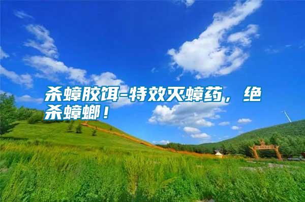 殺蟑膠餌-特效滅蟑藥，絕殺蟑螂！