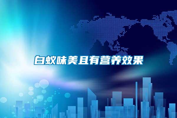 白蟻味美且有營(yíng)養(yǎng)效果