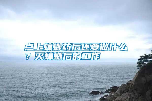 點上蟑螂藥后還要做什么？滅蟑螂后的工作