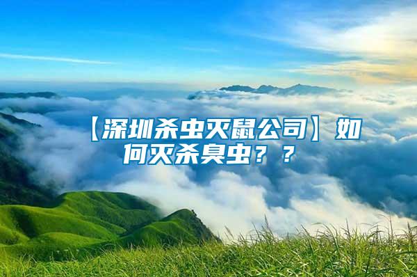 【深圳殺蟲滅鼠公司】如何滅殺臭蟲？？