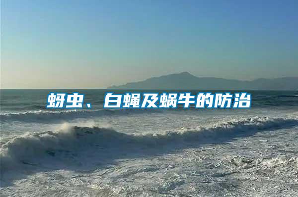 蚜蟲、白蠅及蝸牛的防治