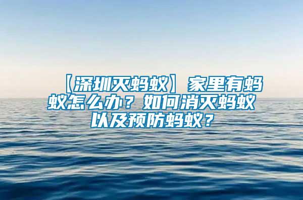 【深圳滅螞蟻】家里有螞蟻怎么辦？如何消滅螞蟻以及預防螞蟻？