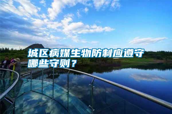 城區(qū)病媒生物防制應(yīng)遵守哪些守則？