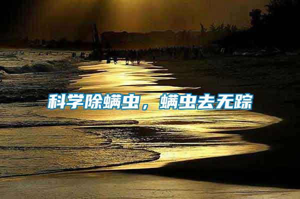 科學(xué)除螨蟲，螨蟲去無蹤