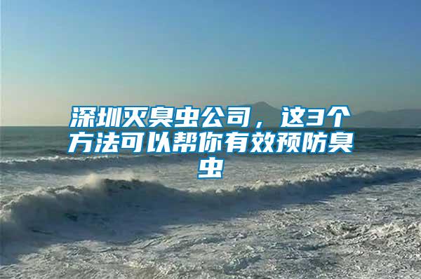 深圳滅臭蟲公司，這3個方法可以幫你有效預防臭蟲