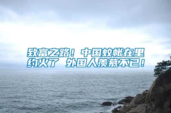 致富之路！中國(guó)蚊帳在里約火了 外國(guó)人羨慕不已！