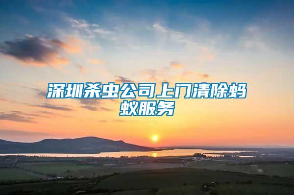 深圳殺蟲(chóng)公司上門清除螞蟻服務(wù)