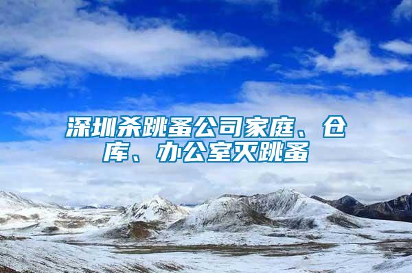 深圳殺跳蚤公司家庭、倉庫、辦公室滅跳蚤