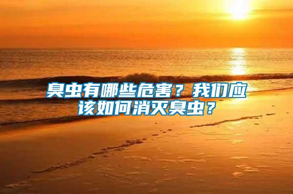 臭蟲有哪些危害？我們應(yīng)該如何消滅臭蟲？