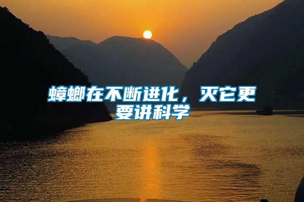 蟑螂在不斷進(jìn)化，滅它更要講科學(xué)