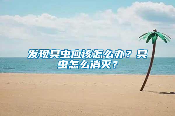 發(fā)現(xiàn)臭蟲(chóng)應(yīng)該怎么辦？臭蟲(chóng)怎么消滅？