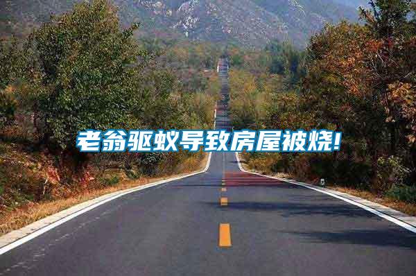老翁驅(qū)蟻導致房屋被燒!