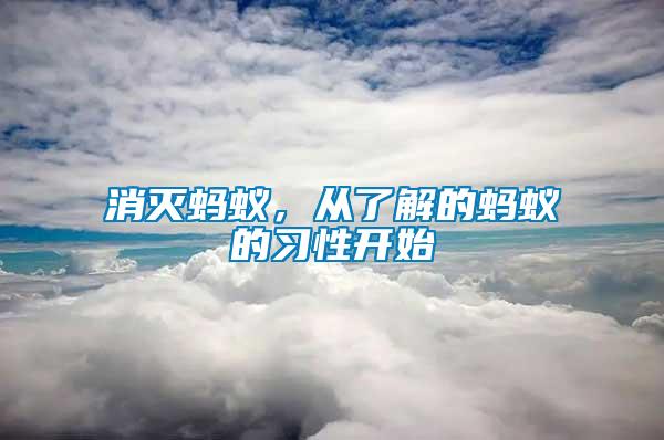 消滅螞蟻，從了解的螞蟻的習(xí)性開始
