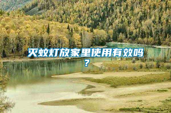 滅蚊燈放家里使用有效嗎？