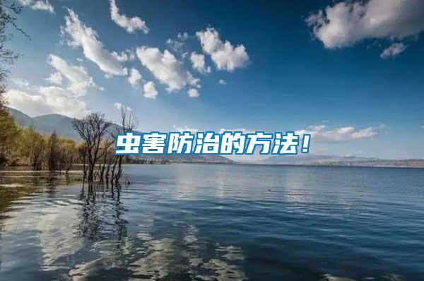 蟲害防治的方法！