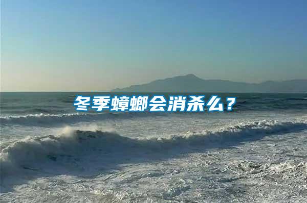 冬季蟑螂會消殺么？