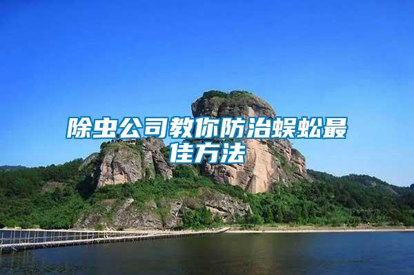 除蟲(chóng)公司教你防治蜈蚣最佳方法