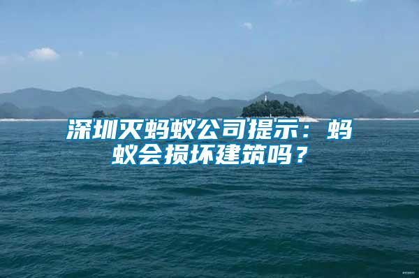 深圳滅螞蟻公司提示：螞蟻會(huì)損壞建筑嗎？