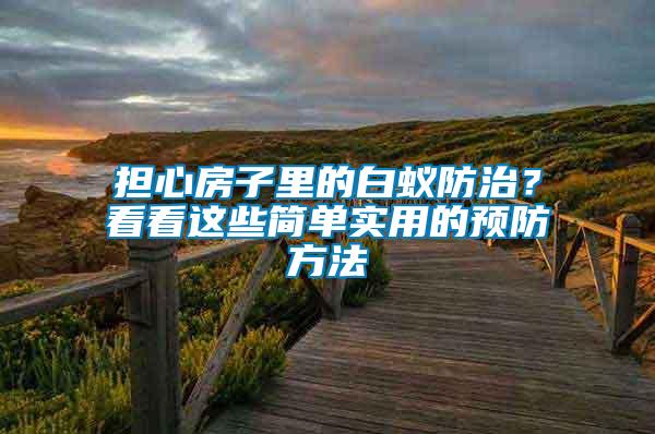 擔(dān)心房子里的白蟻防治？看看這些簡(jiǎn)單實(shí)用的預(yù)防方法