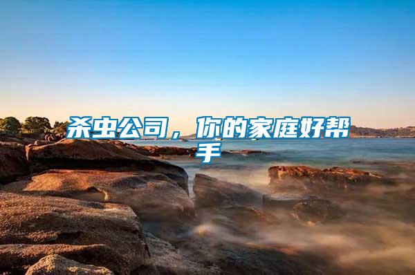 殺蟲公司，你的家庭好幫手