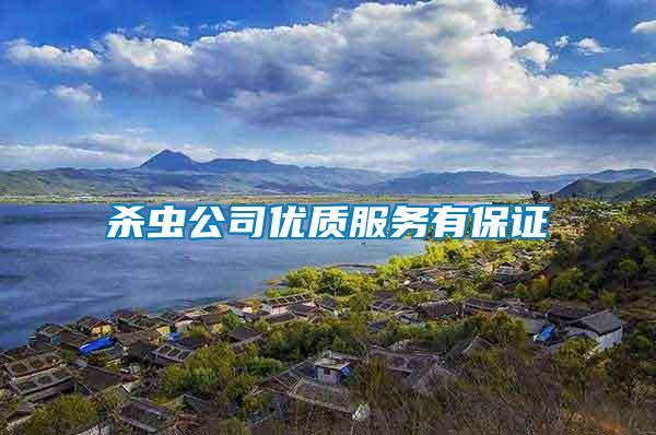 殺蟲(chóng)公司優(yōu)質(zhì)服務(wù)有保證