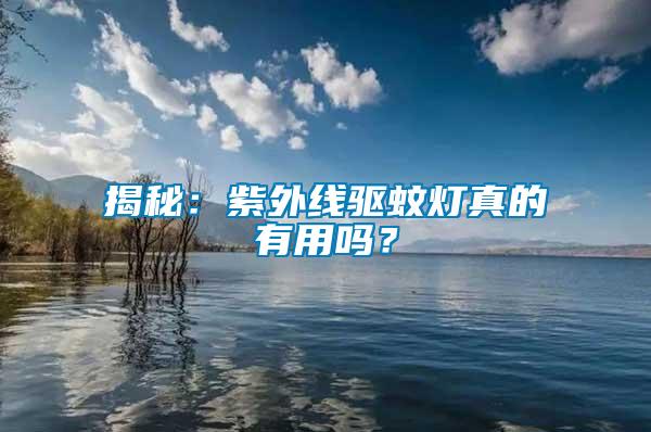 揭秘：紫外線驅蚊燈真的有用嗎？