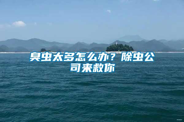 臭蟲太多怎么辦？除蟲公司來救你