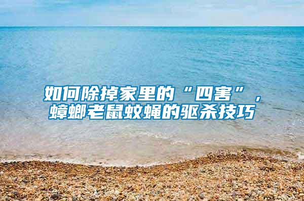 如何除掉家里的“四害”，蟑螂老鼠蚊蠅的驅(qū)殺技巧