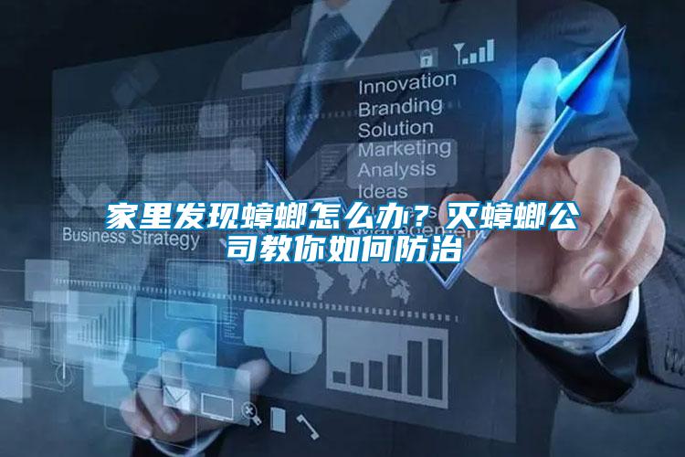 家里發(fā)現(xiàn)蟑螂怎么辦？滅蟑螂公司教你如何防治