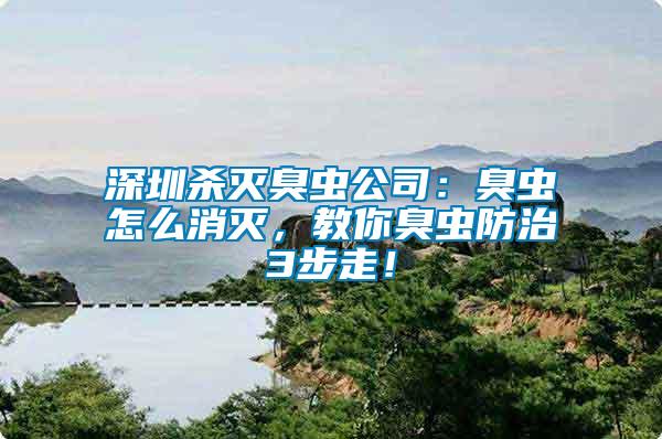 深圳殺滅臭蟲公司：臭蟲怎么消滅，教你臭蟲防治3步走！