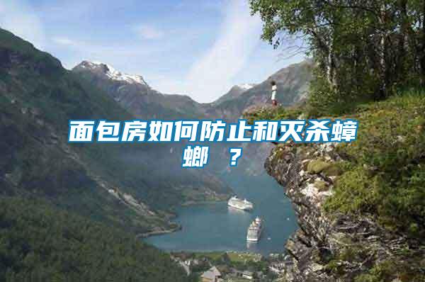 面包房如何防止和滅殺蟑螂 ？