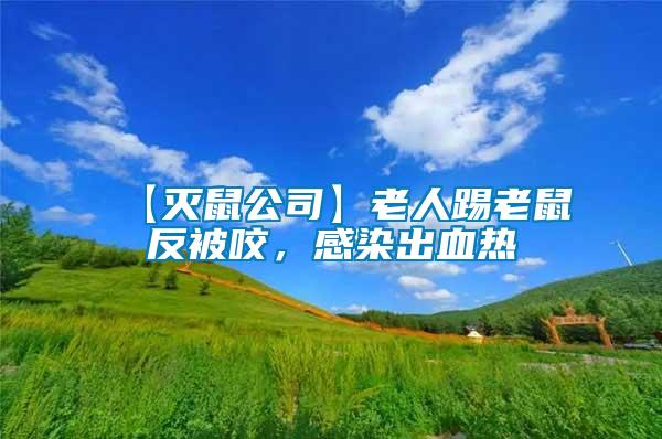 【滅鼠公司】老人踢老鼠反被咬，感染出血熱