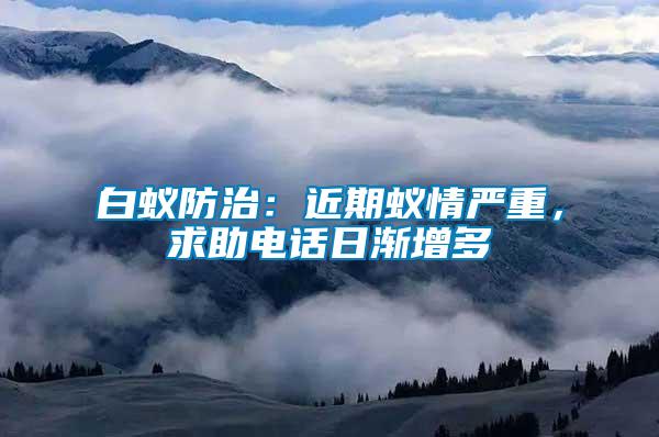 白蟻防治：近期蟻情嚴(yán)重，求助電話日漸增多