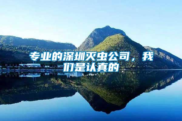 專業(yè)的深圳滅蟲公司，我們是認(rèn)真的
