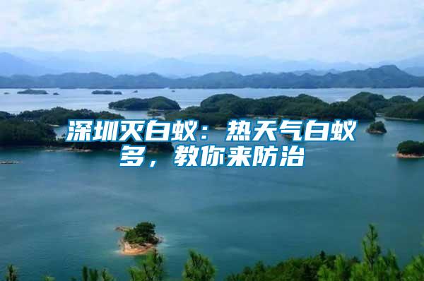 深圳滅白蟻：熱天氣白蟻多，教你來防治