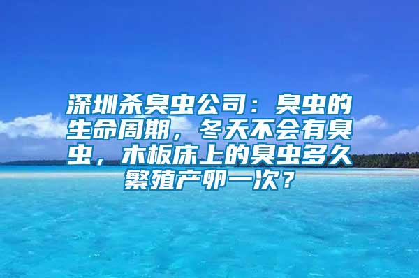 深圳殺臭蟲公司：臭蟲的生命周期，冬天不會有臭蟲，木板床上的臭蟲多久繁殖產(chǎn)卵一次？