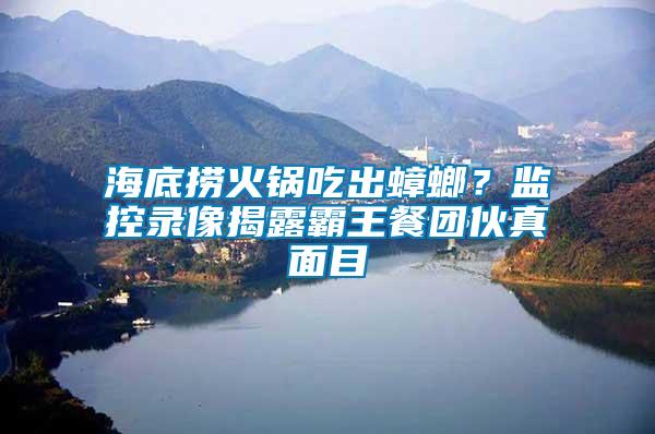 海底撈火鍋吃出蟑螂？監(jiān)控錄像揭露霸王餐團(tuán)伙真面目