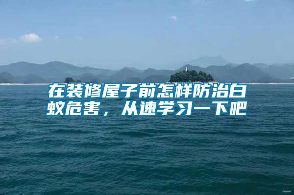 在裝修屋子前怎樣防治白蟻危害，從速學(xué)習(xí)一下吧
