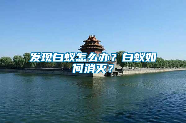 發(fā)現(xiàn)白蟻怎么辦？白蟻如何消滅？