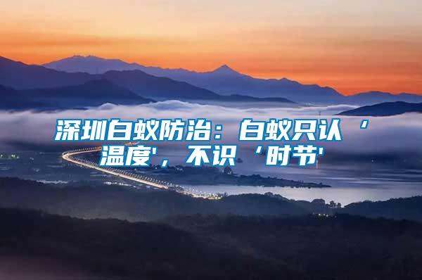 深圳白蟻防治：白蟻只認‘溫度'，不識‘時節(jié)'