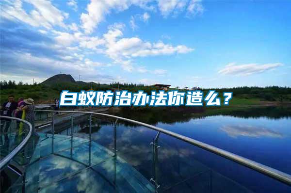 白蟻防治辦法你造么？