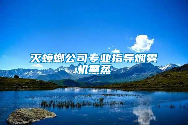 滅蟑螂公司專業(yè)指導(dǎo)煙霧機熏蒸