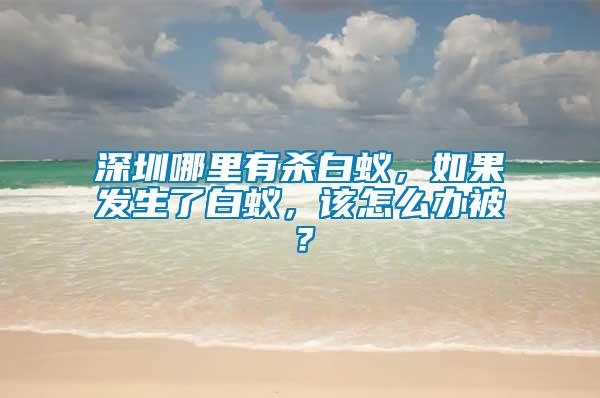 深圳哪里有殺白蟻，如果發(fā)生了白蟻，該怎么辦被？