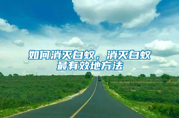 如何消滅白蟻，消滅白蟻最有效地方法