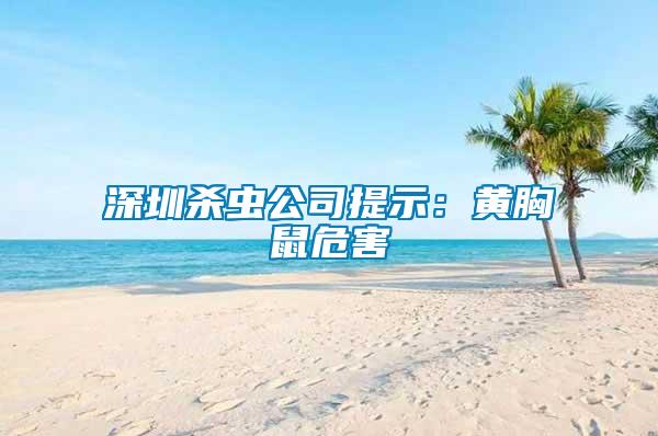 深圳殺蟲(chóng)公司提示：黃胸鼠危害