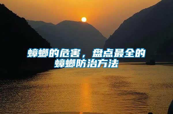 蟑螂的危害，盤點最全的蟑螂防治方法