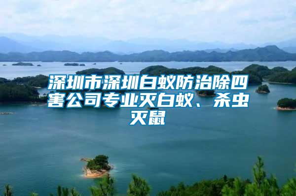 深圳市深圳白蟻防治除四害公司專(zhuān)業(yè)滅白蟻、殺蟲(chóng)滅鼠