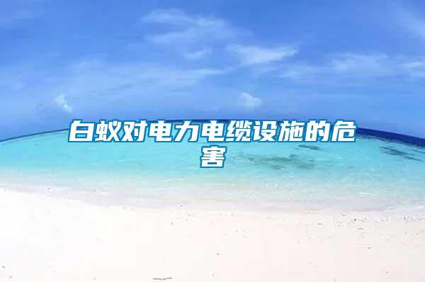 白蟻對電力電纜設(shè)施的危害