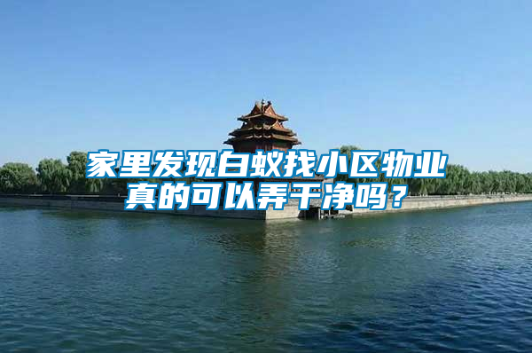 家里發(fā)現(xiàn)白蟻找小區(qū)物業(yè)真的可以弄干凈嗎？